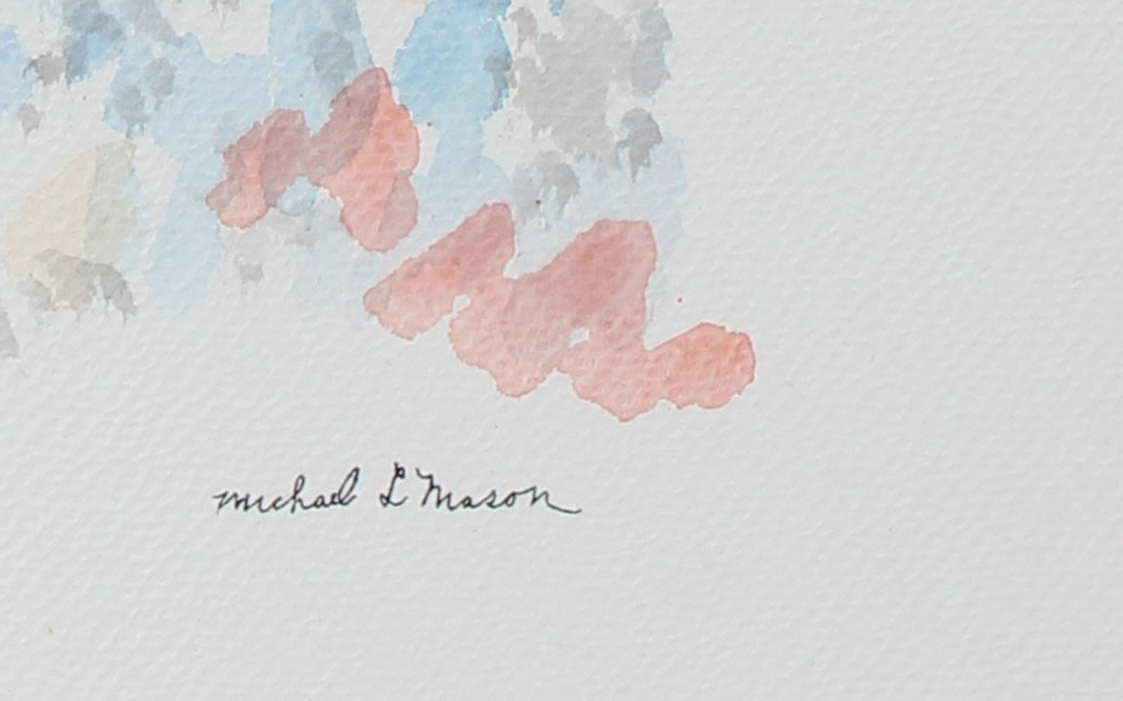 Pastel Color Field<br>1963 Watercolor<br><br>#98103