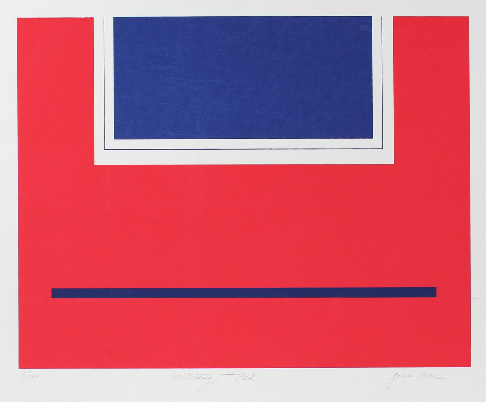 <i>Military Red</i> <br>Late 20th Century Serigraph <br><br>#98176