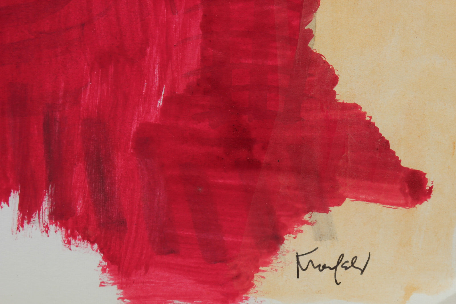 Warm-Toned Abstracted Color Study <br>20th Century Gouache <br><br>#99449