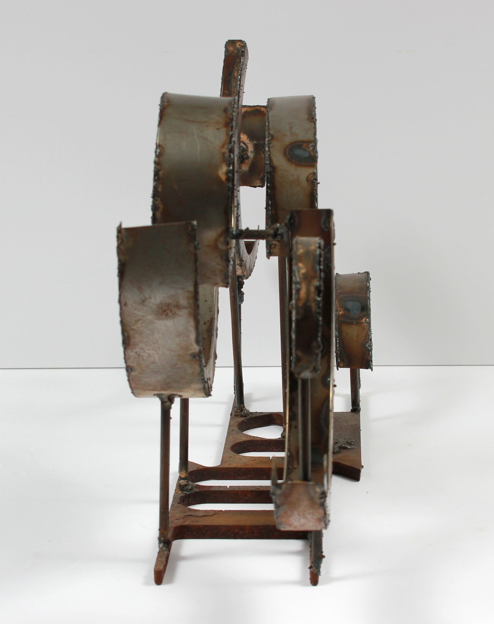 Kandinsky-esque Multimedia Welded Metal Sculpture <br><br>#A9347