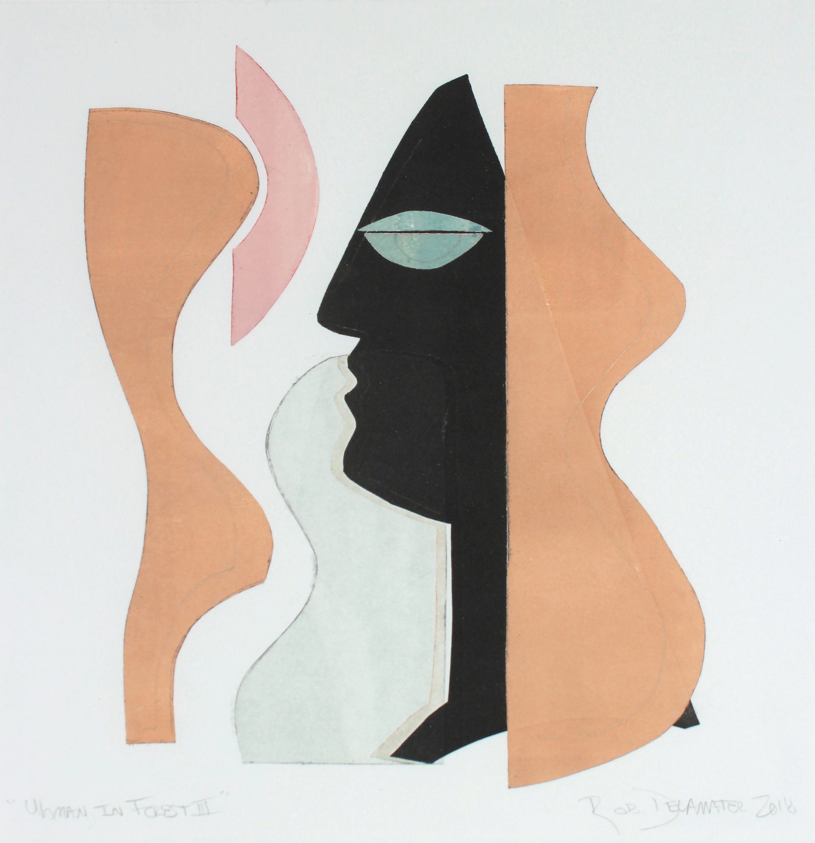 <i>Woman in Forest III</i> <br>2018 Monotype <br><br>#A9403