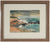Abstracted Stormy Coastal Scene <br>Mid Century Watercolor & Graphite <br><br>#A9410