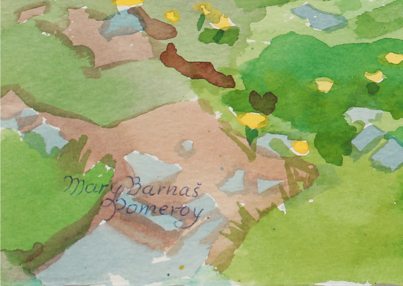 <i>High Sierra Springtime - Toward Ebbett's Pass</i> <br> June 1989 Watercolor <br><br>#A9956