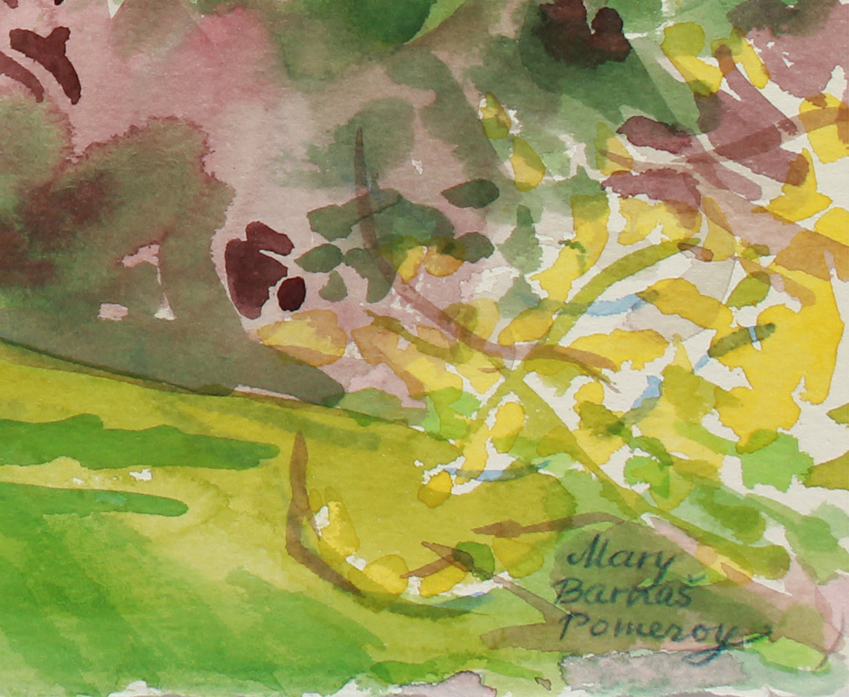 <i>Mt. Shastina (left) and Mt. Shasta (right)</i> <br> April 30, 1999 Watercolor <br><br>A9958