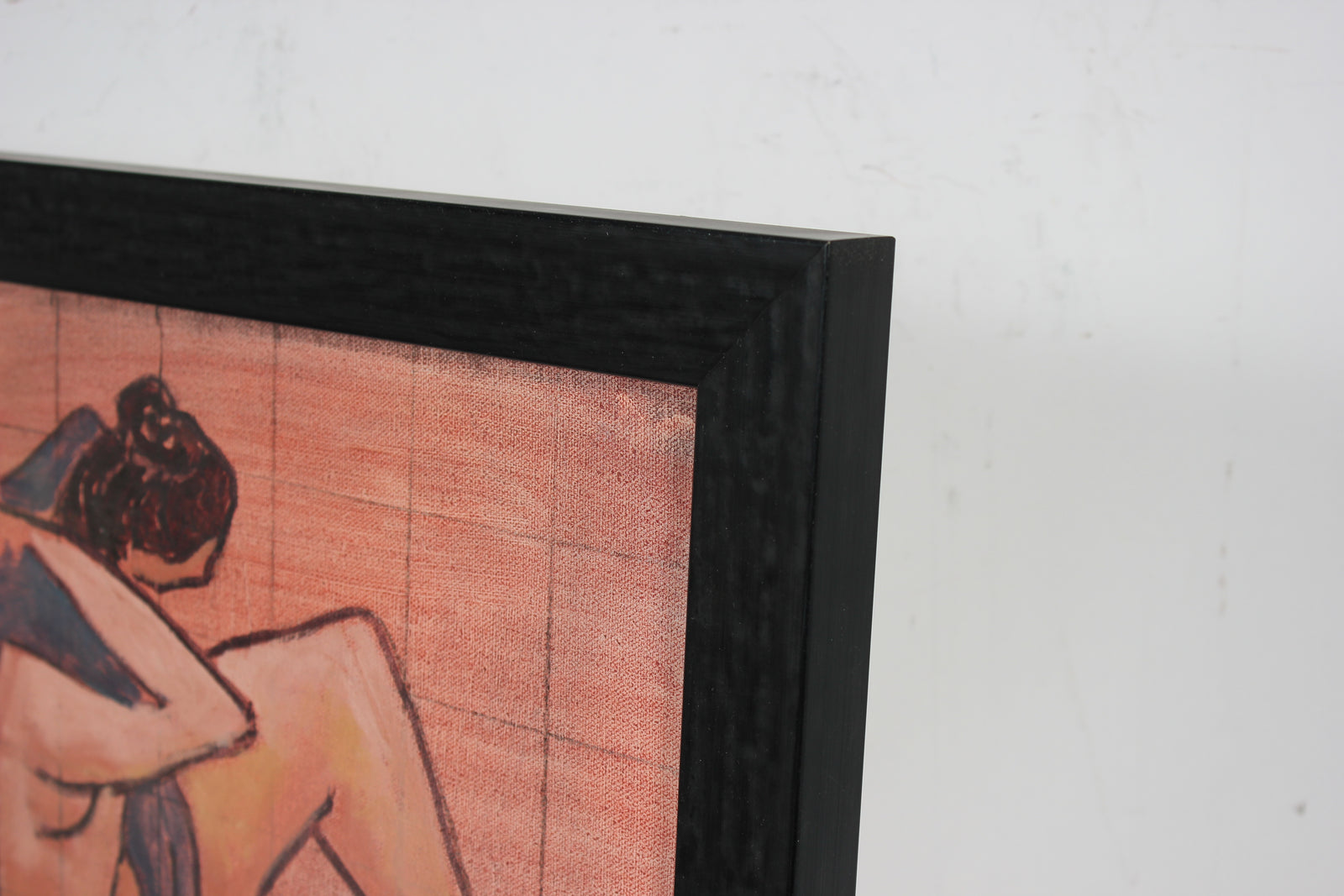 Modernist Nude with Draped Frabic <br>20th Century Oil <br><br>#56544