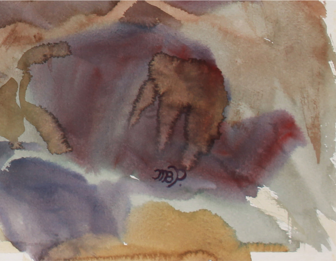 <i>Pacific High Seas</i> <br> Late 20th Century Watercolor <br><br>#B0534