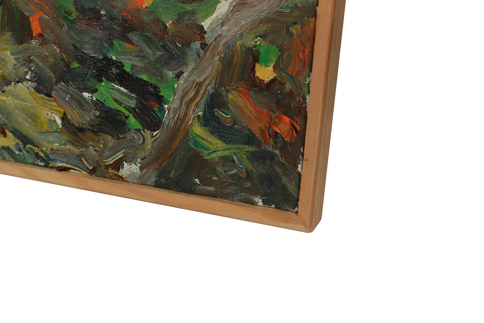Expressionist Forest Landscape <br>2002 Oil <br><br>#B0707