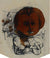 Surreal Abstracted Portrait <br>1940-60s Ink & Coffee <br><br>#B0775