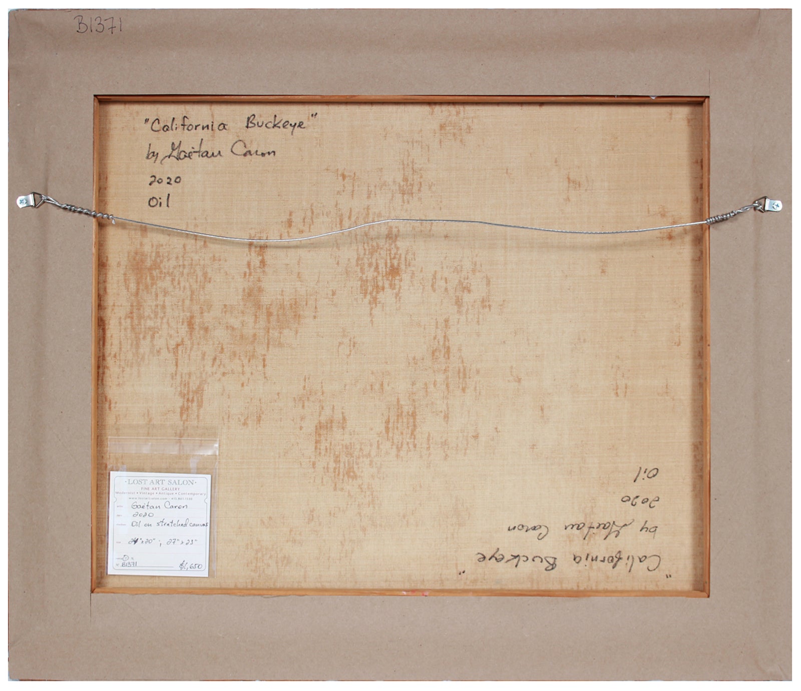 <i>California Buckeye</i> <br>2020 Oil on Canvas <br><br>#B1371