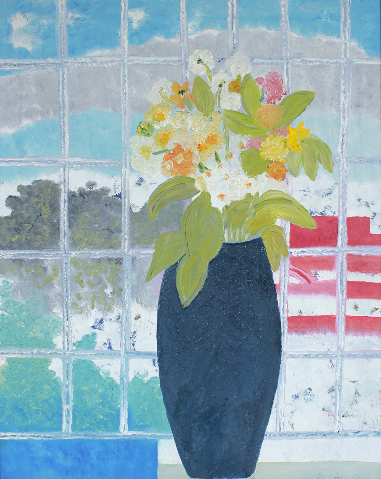 Quarantine Bouquet <br>2020 Oil on Canvas <br><br>#B1373
