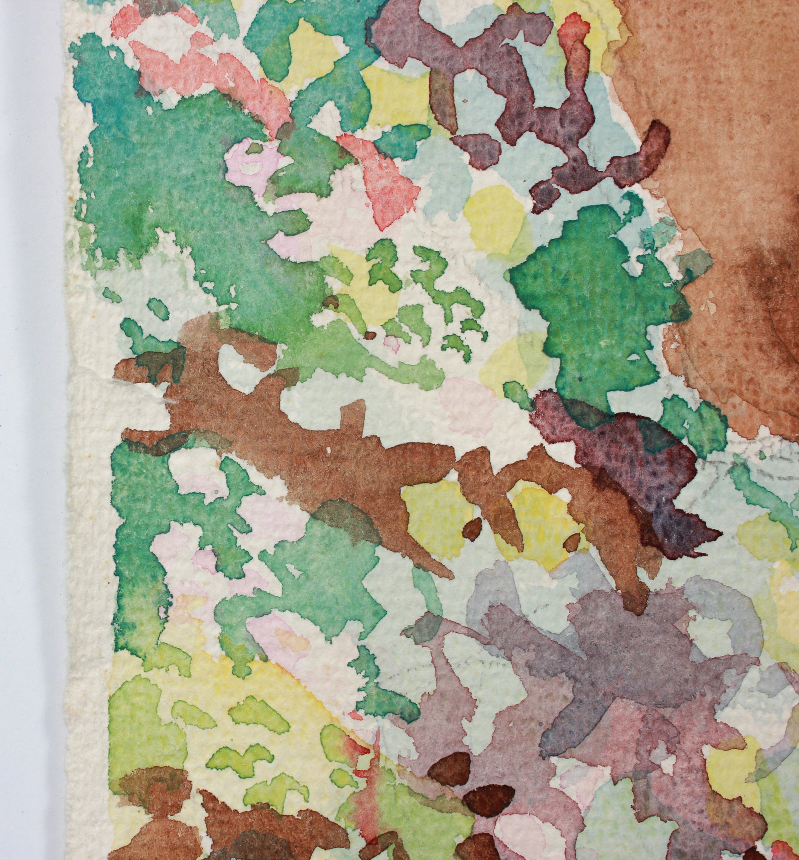 <i>Coastal Embroidery</i> <br>20th Century Watercolor <br><br>#B1756