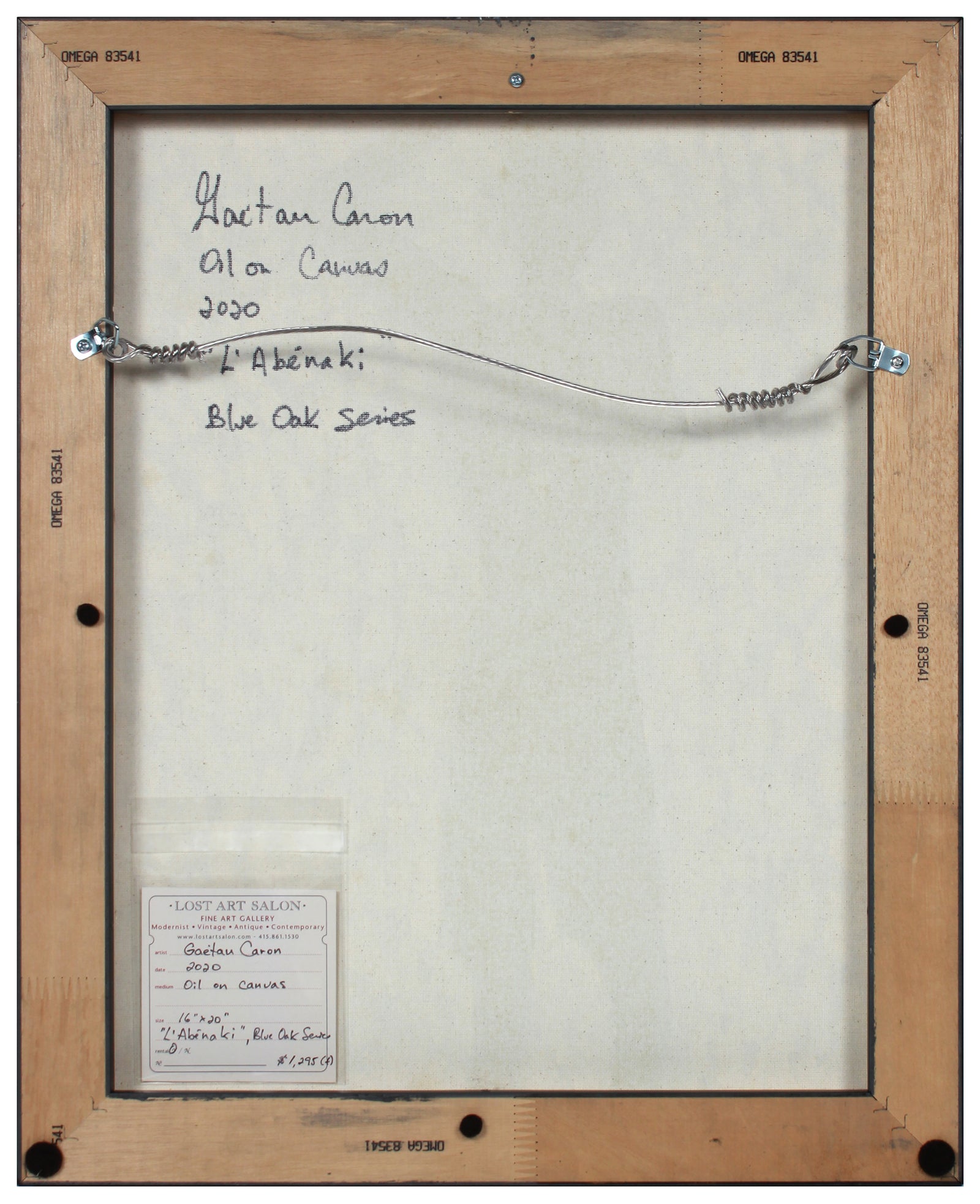 <i>L'Abenaki</i> <br>2020 Oil on Canvas <br><br>#B2156