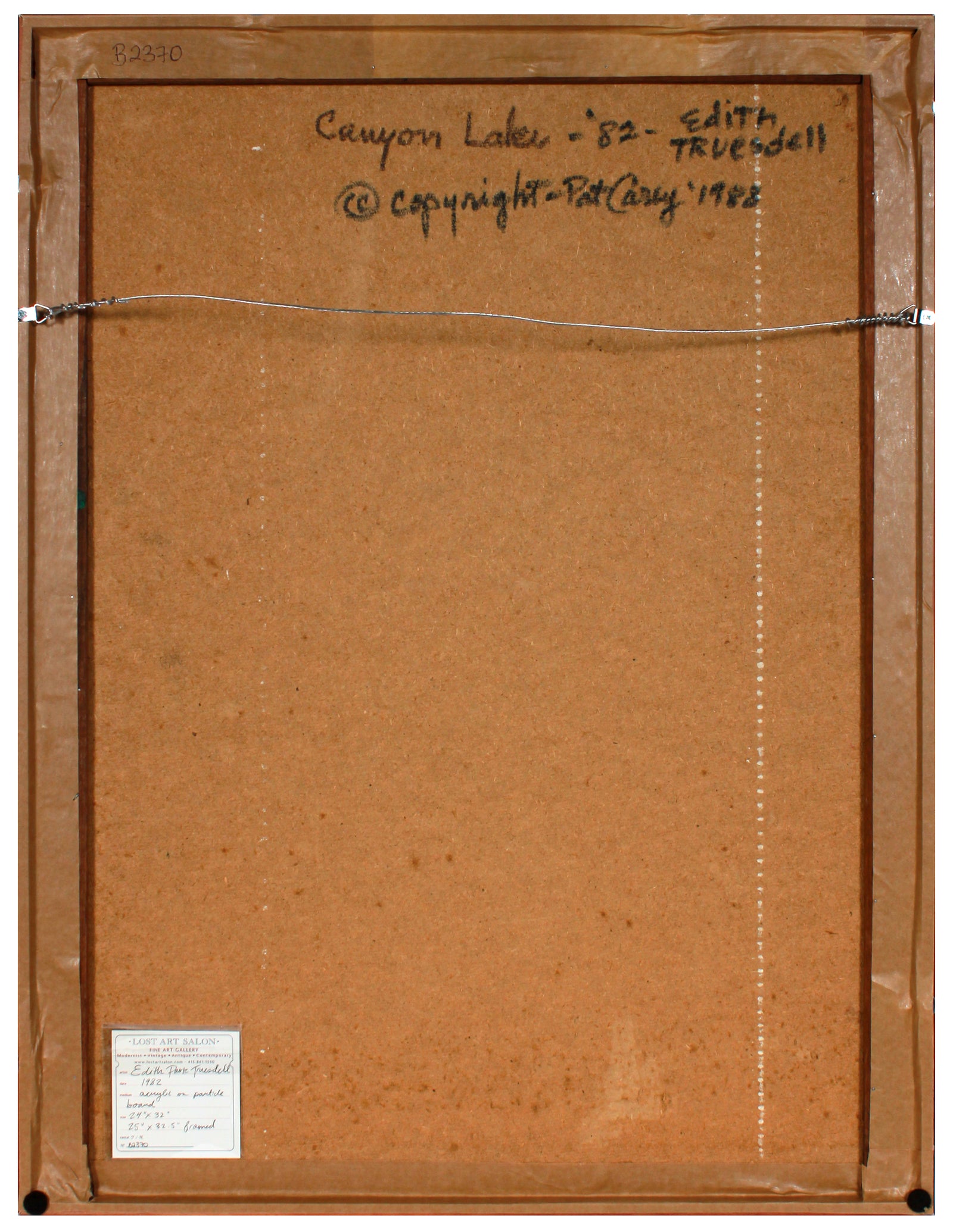 <i>Canyon Lake</i> <br>1982 Acrylic <br><br>#B2370