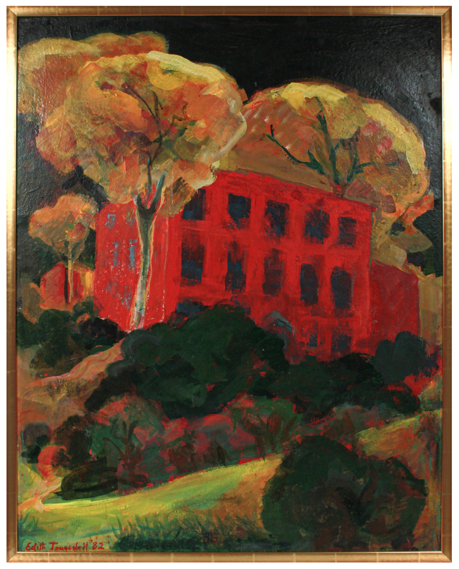 <i>New England Fall</i> <br>1982 Acrylic <br><br>#B2384