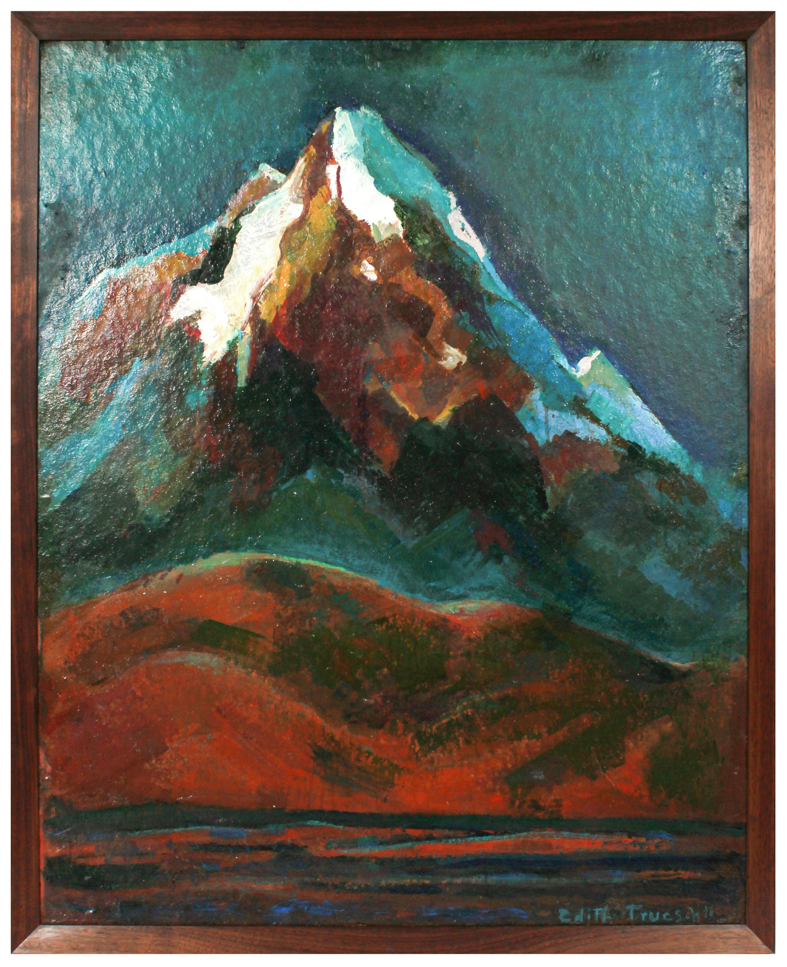 <i>Old World, New Land</i> <br>1985 Acrylic <br><br>#B2396