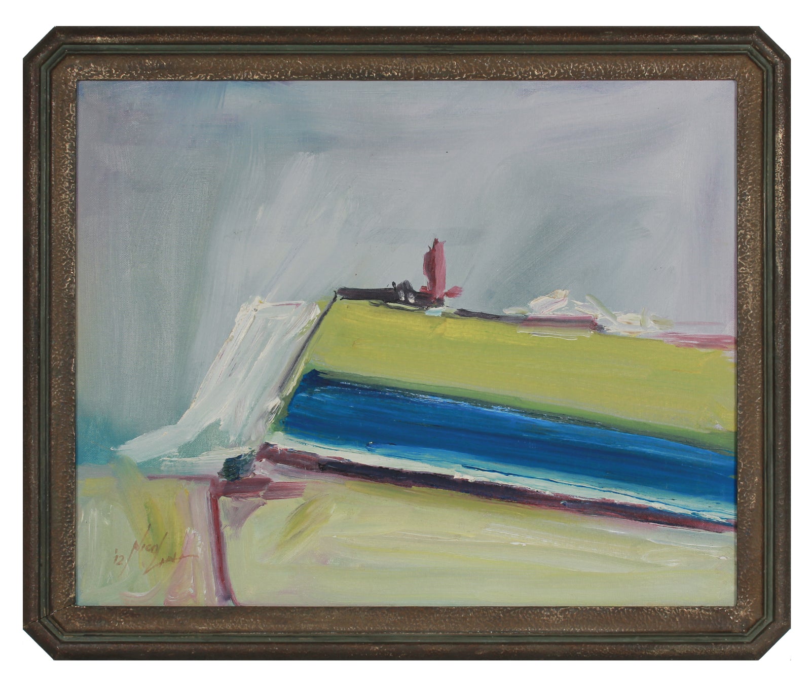 Abstracted California Landscape <br>2012 Oil <br><br>#B2865