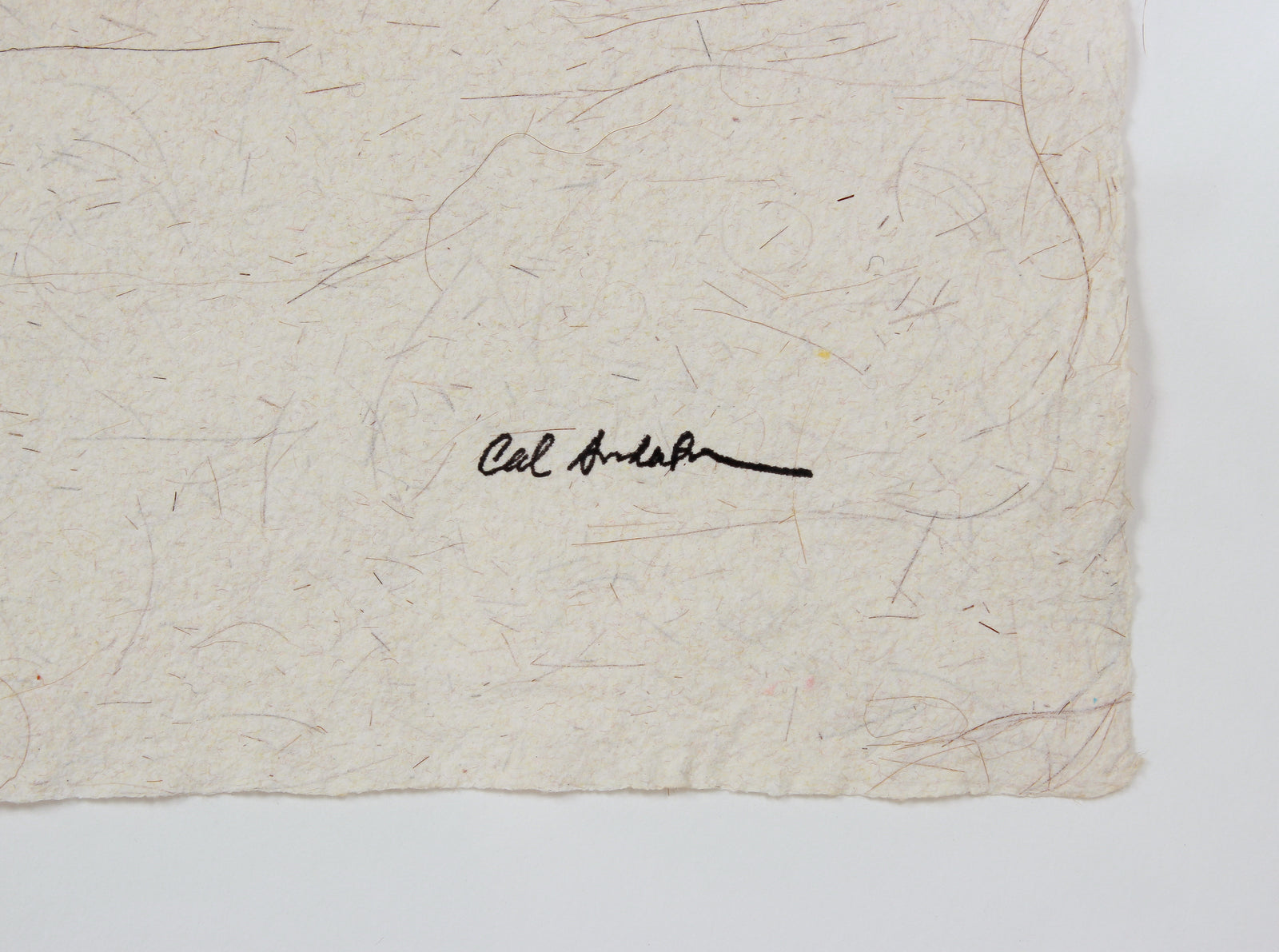 Geometric Collage on Handmade Paper <br>Late 20th Century <br><br>#B3329