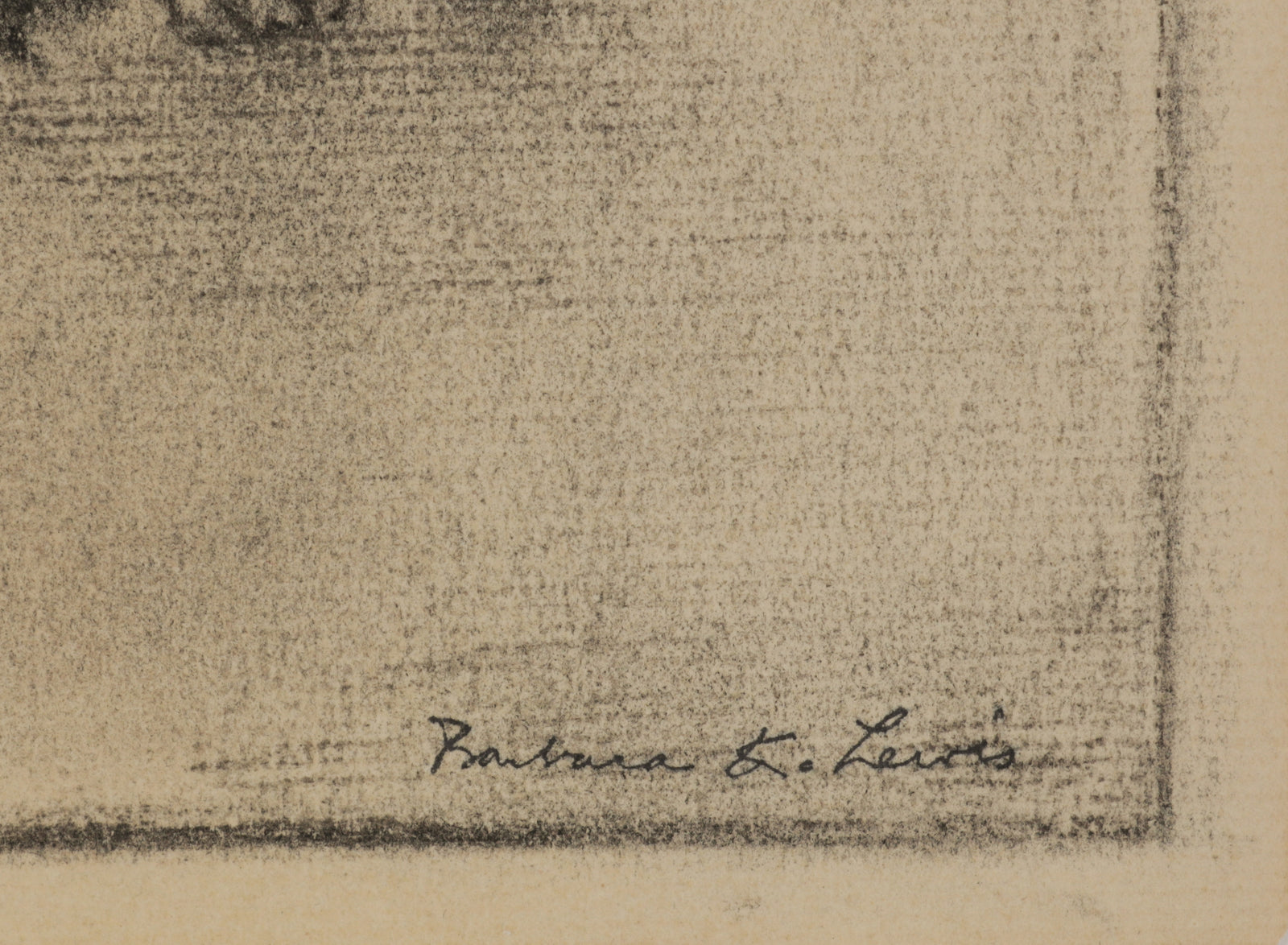 Charcoal Drawing of a Puppy <br>1940s Charcoal <br><br>#B5542