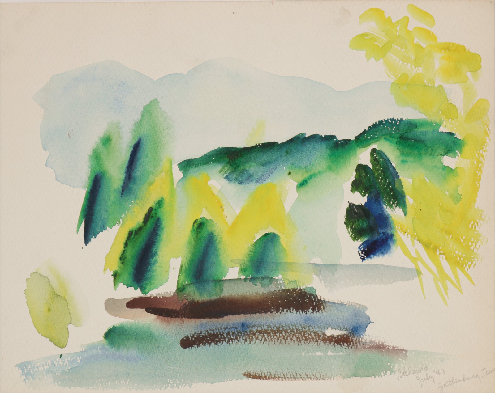 <i>Gatlinburg</i> <br>1947 Watercolor <br><br>#B5766