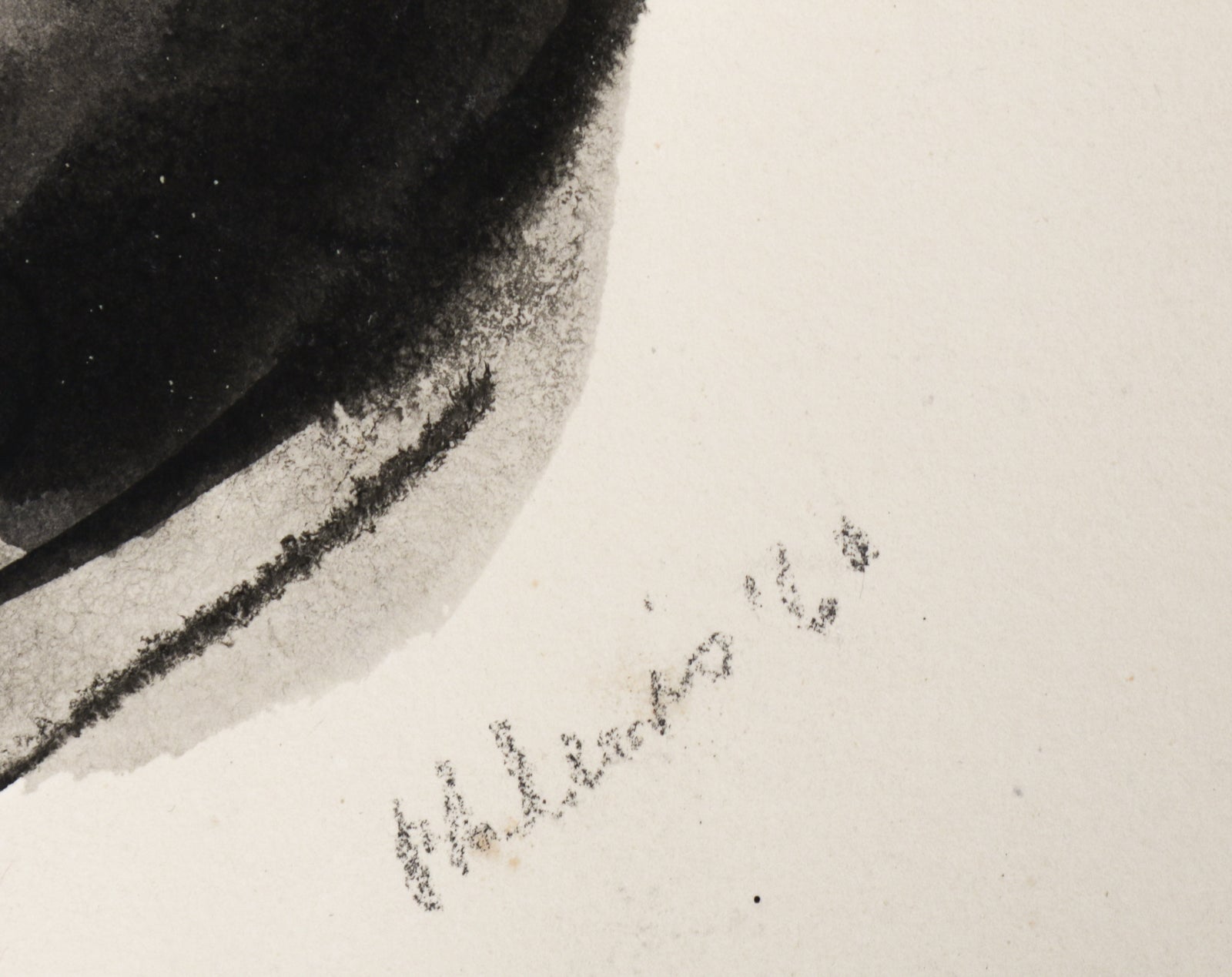 Abstracted Dog Painting <br>1960 Watercolor <br><br>#B5788