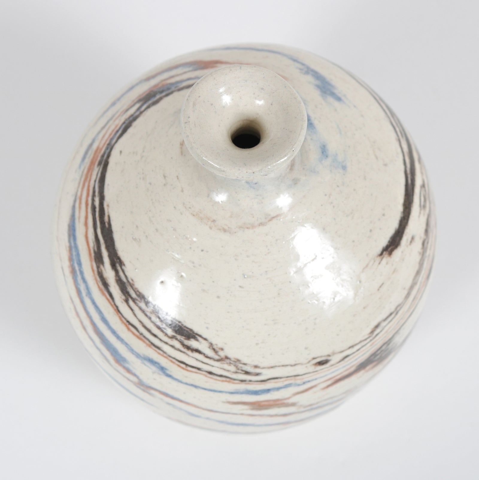 Short Ceramic with Brushstoke Pattern, 1992 <br><br>#B5929