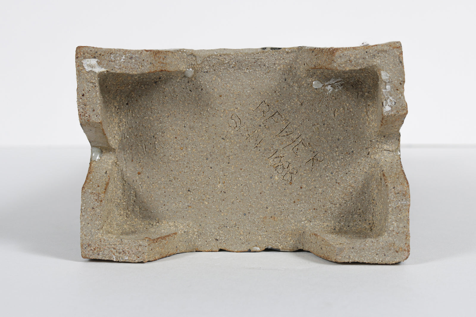 Narrow Vessel with Four Legs and Cut-Out Motif <br>1988 Cermaic <br><br>#B5965