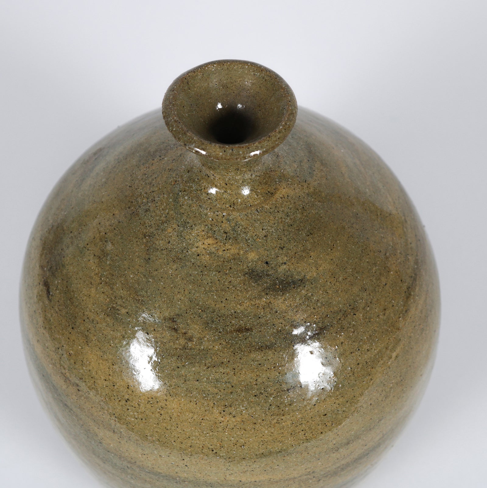Sandy-Colored Ceramic with Swirled Finish, 1994 <br><br>#B6038