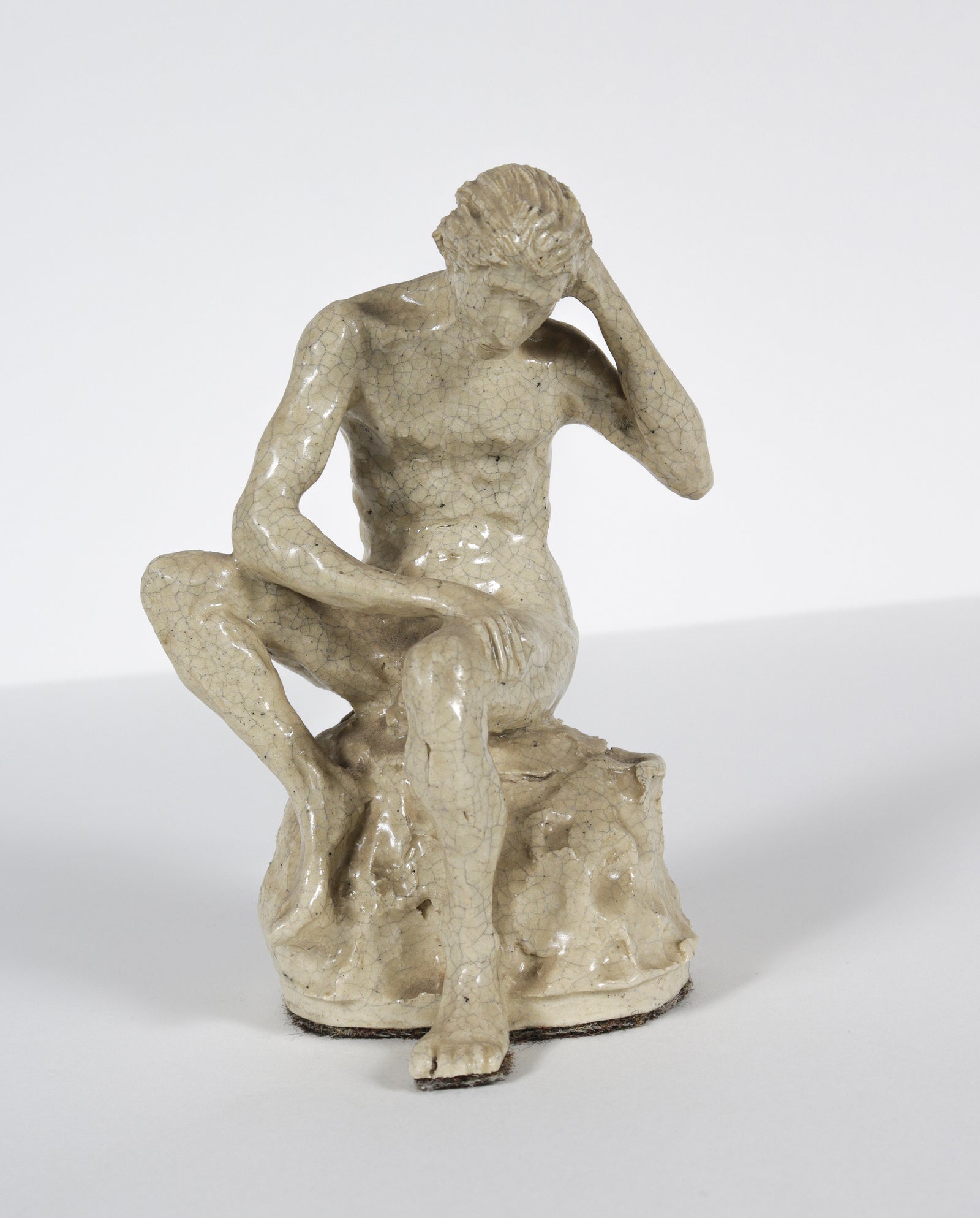 Seated Nude Figure <br>1991 Ceramic <br><br>#B6056