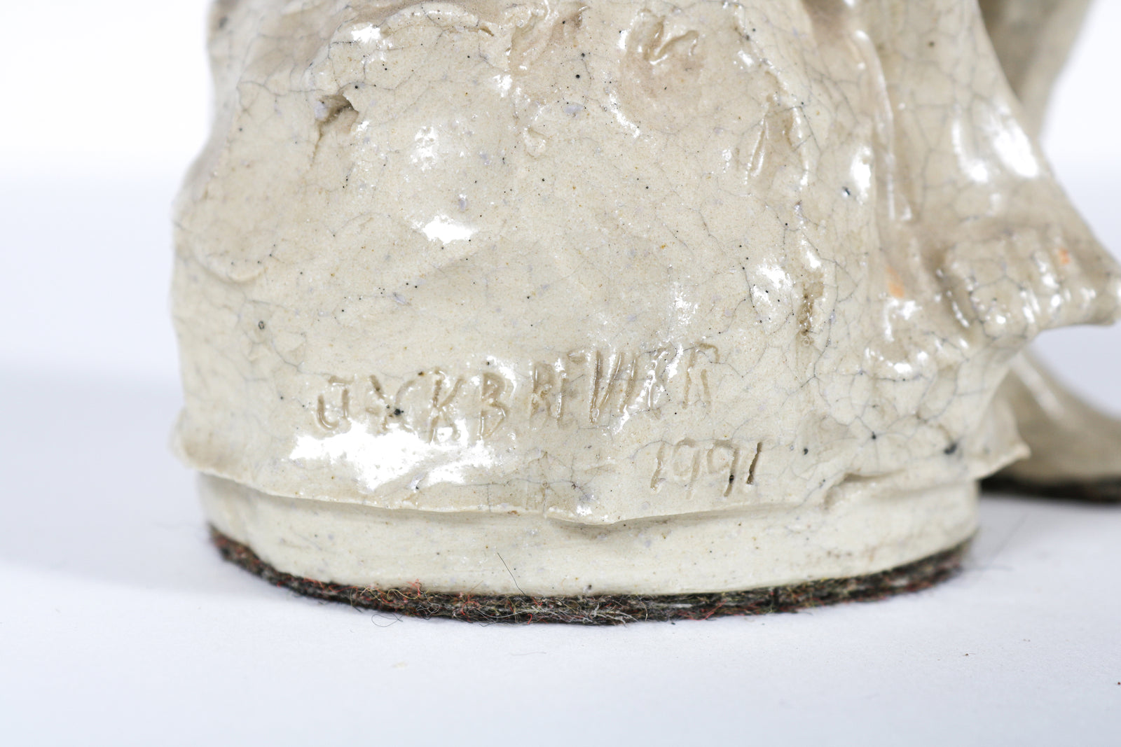 Seated Nude Figure <br>1991 Ceramic <br><br>#B6056