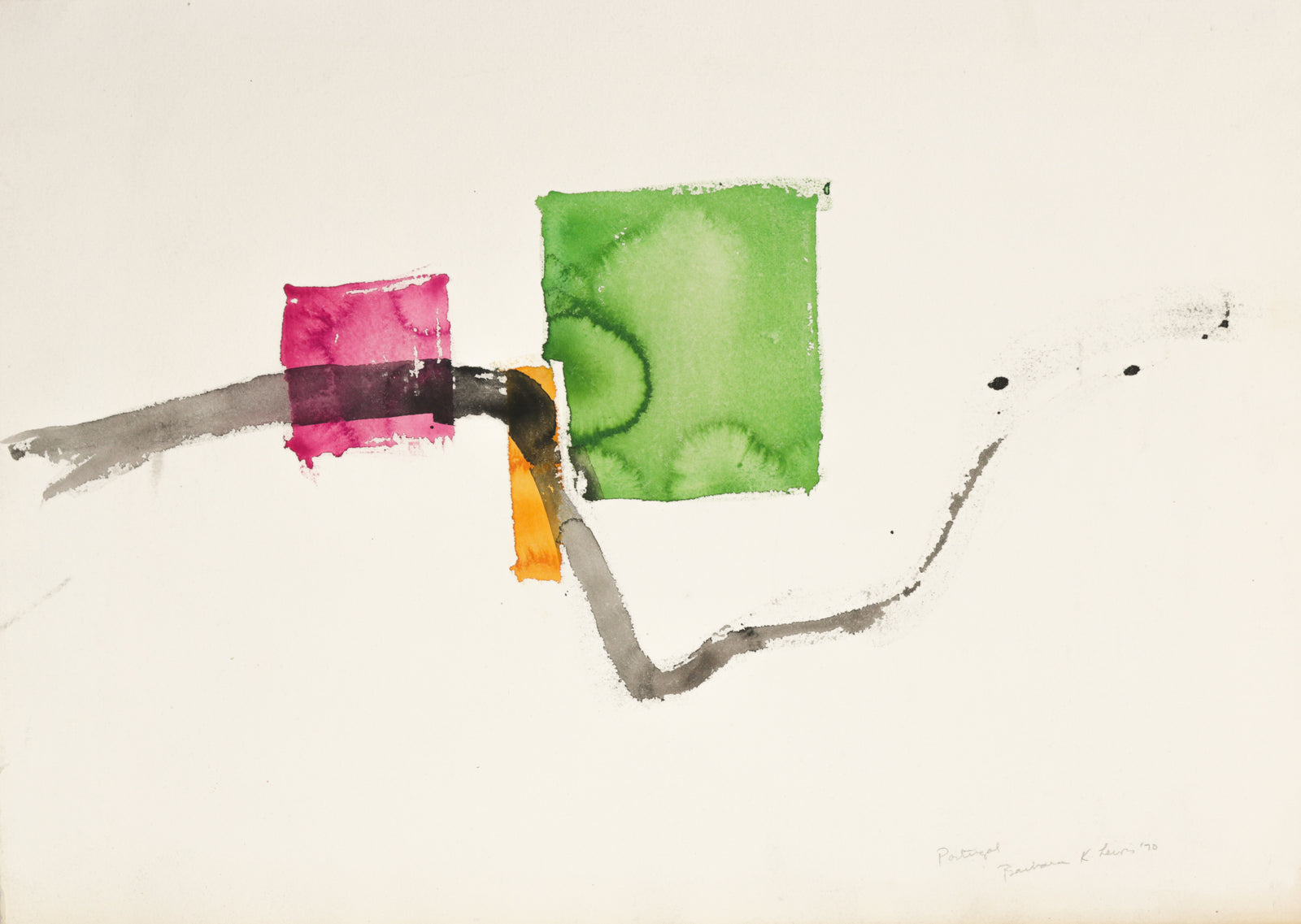 <i>Portugal</i> <br>1970 Watercolor <br><br>#B6374