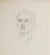 1940-50s Graphite on Paper Portrait Study <br><br>#B6393