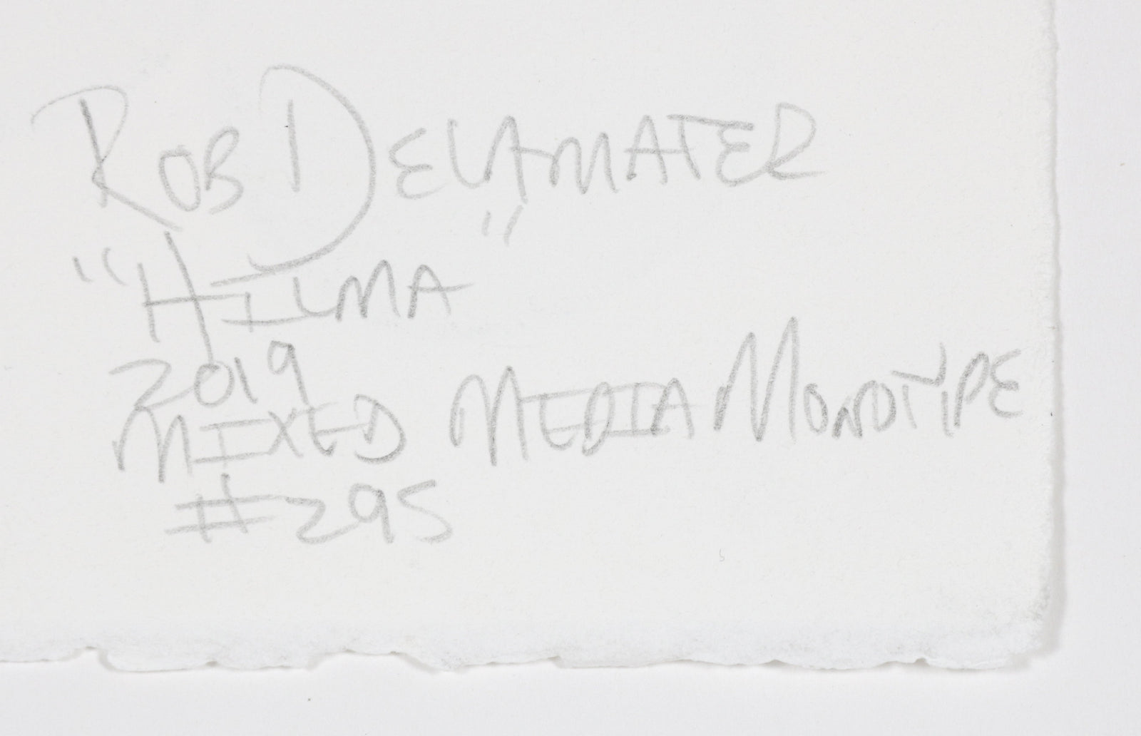 <i>Hilma</i> <br>2019 Mixed Media Monotype <br><br>#B6815