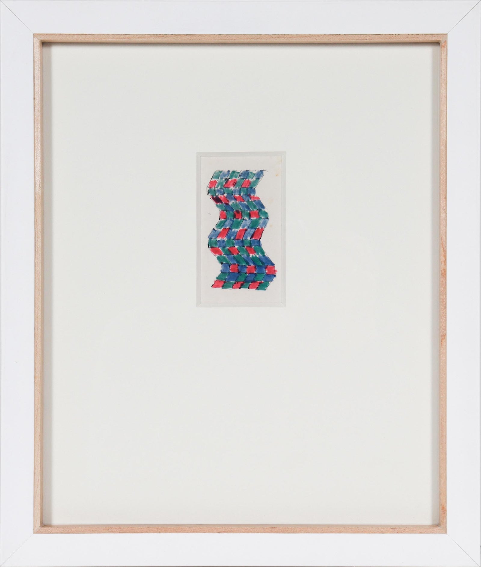 Wavey Optical Art Study <br>Mid Century Marker & Ink <br><br>#C1032