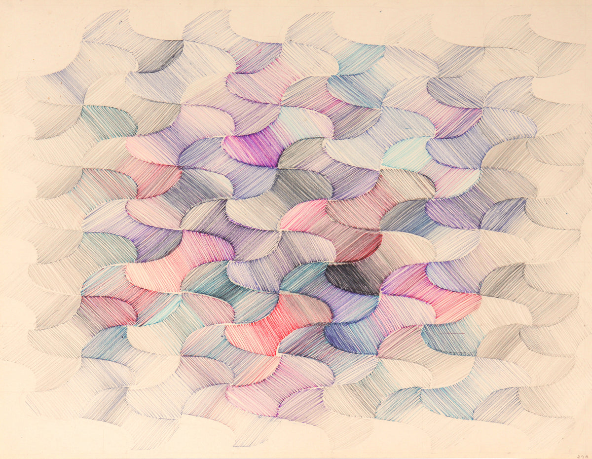 &lt;i&gt;Disc Grid Pattern&lt;/i&gt; &lt;br&gt;1976 Pencil &lt;br&gt;&lt;br&gt;#C2344