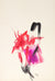 Red and Pink Abstraction <br>1970 Watercolor<br><br>#C2366