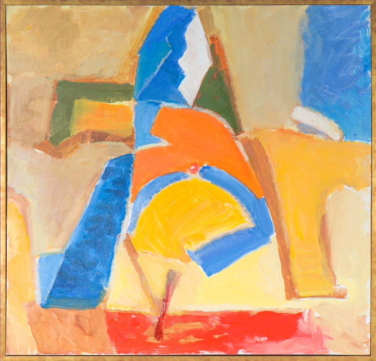 Abstract Color Blocks &lt;br&gt;20th Century Oil &lt;br&gt;&lt;br&gt; #C2571