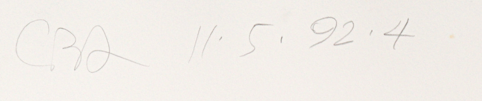 Red and Pink Gestural Abstract <br> 1992 Monotype <br><br>#C2603