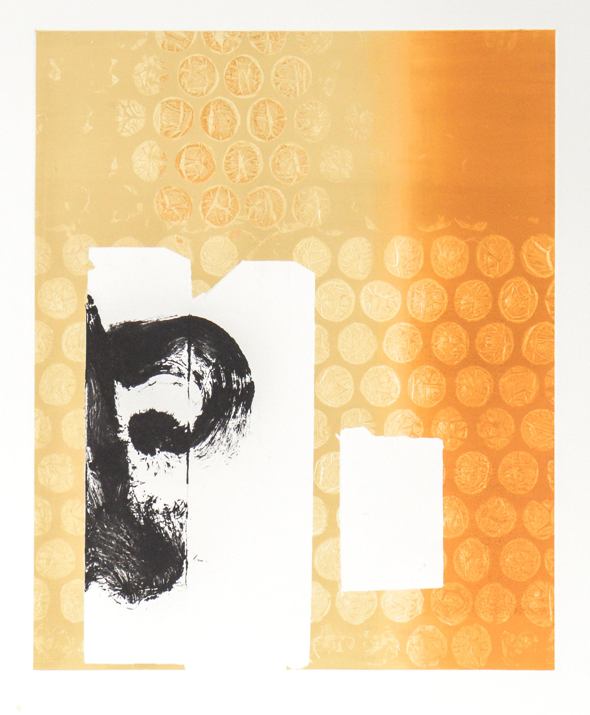 Golden Monotype with Bubble Wrap Detail &lt;br&gt; 1992 Monotype &lt;br&gt;&lt;br&gt;#C2611