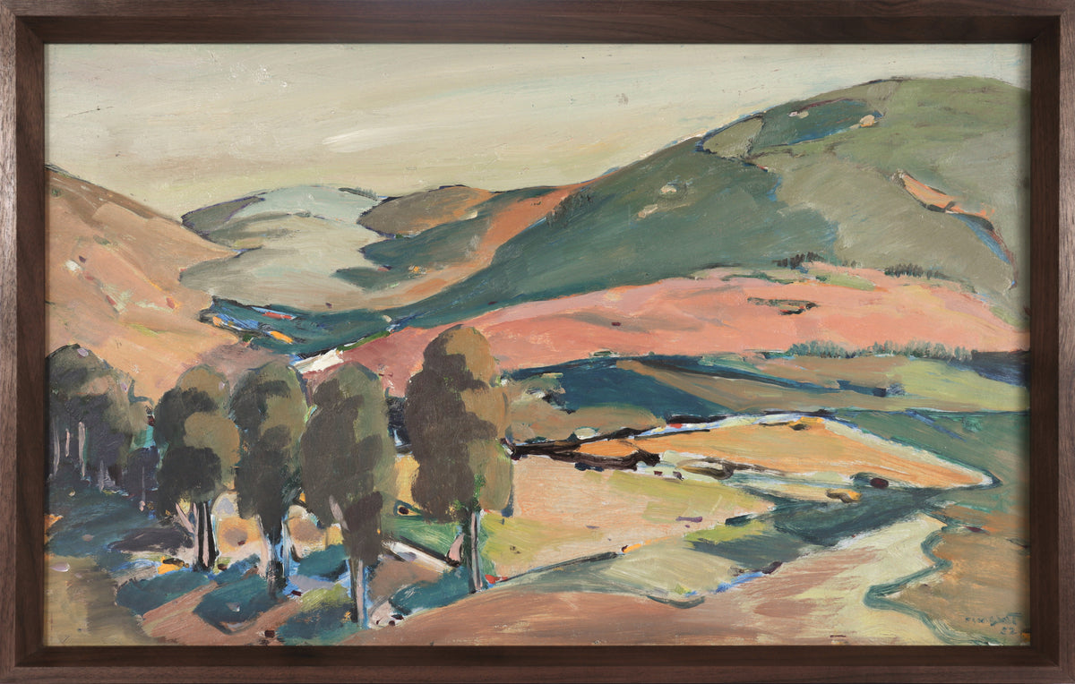 Dreamy California Landscape &lt;br&gt;1952 Oil &lt;br&gt;&lt;br&gt;#C3324