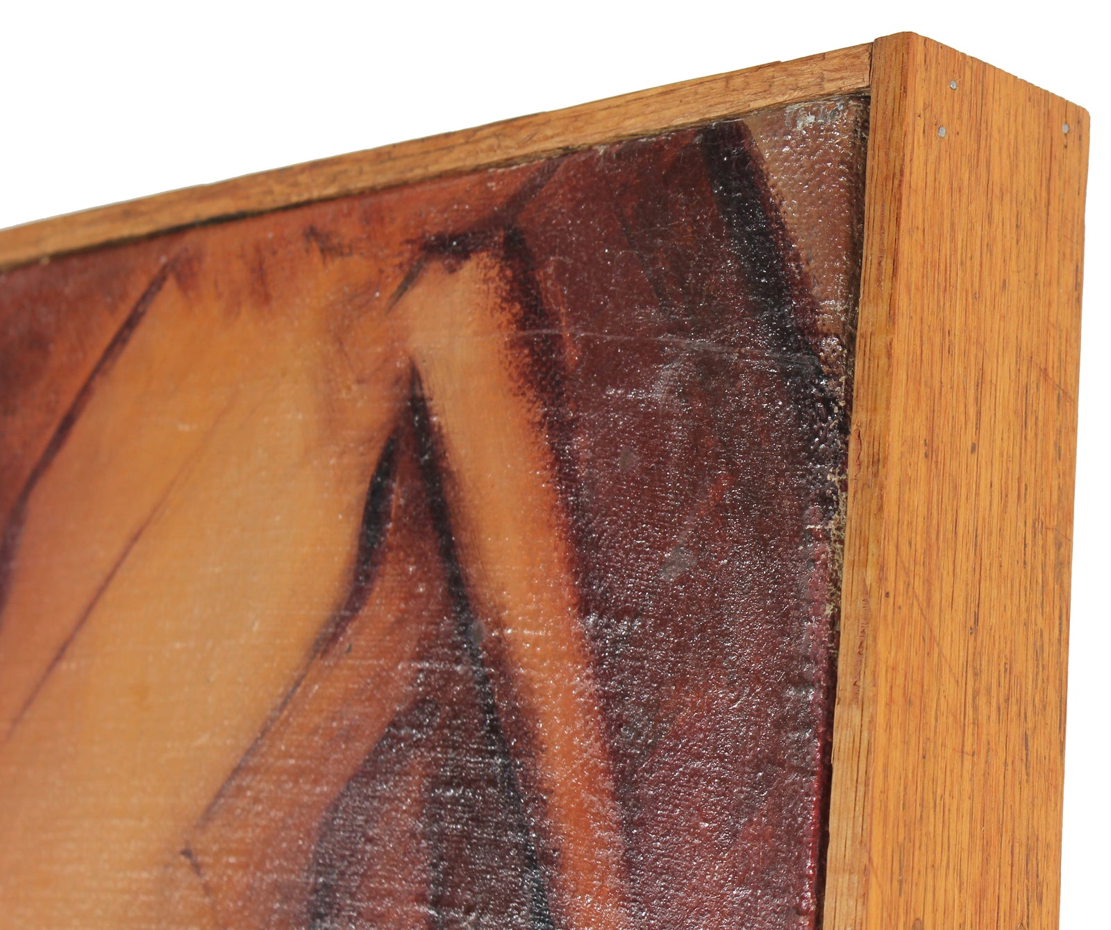 Modernist Seated Nude Study <br>1940 Oil <br><br>#17689