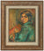 Portrait of Artist Ethel Weiner<br>Mid Century Oil<br><br>#49221