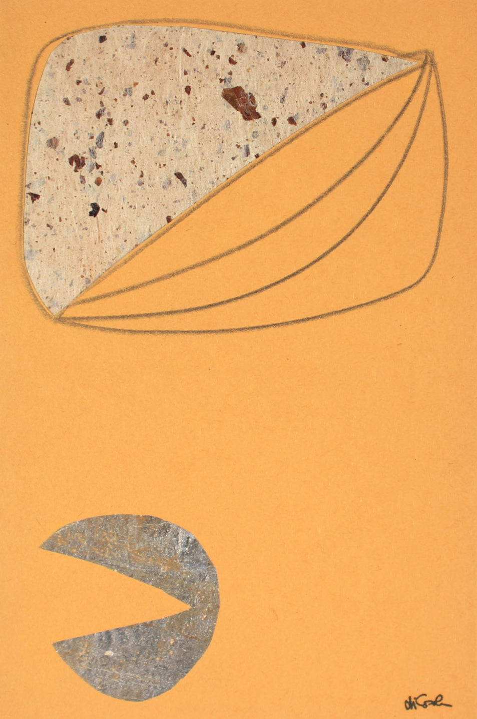 Yellow Abstracted Collage <br><br>#83306