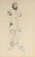 Standing Male Figure, Paris<br>Charcoal, 1905-09<br><br>#5006
