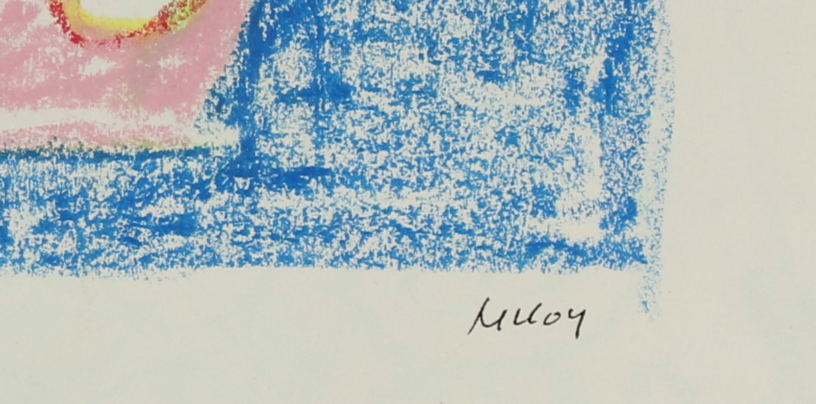 Bright & Abstracted Seascape <br>Mid 20th Century Pastel <br><br>#91426