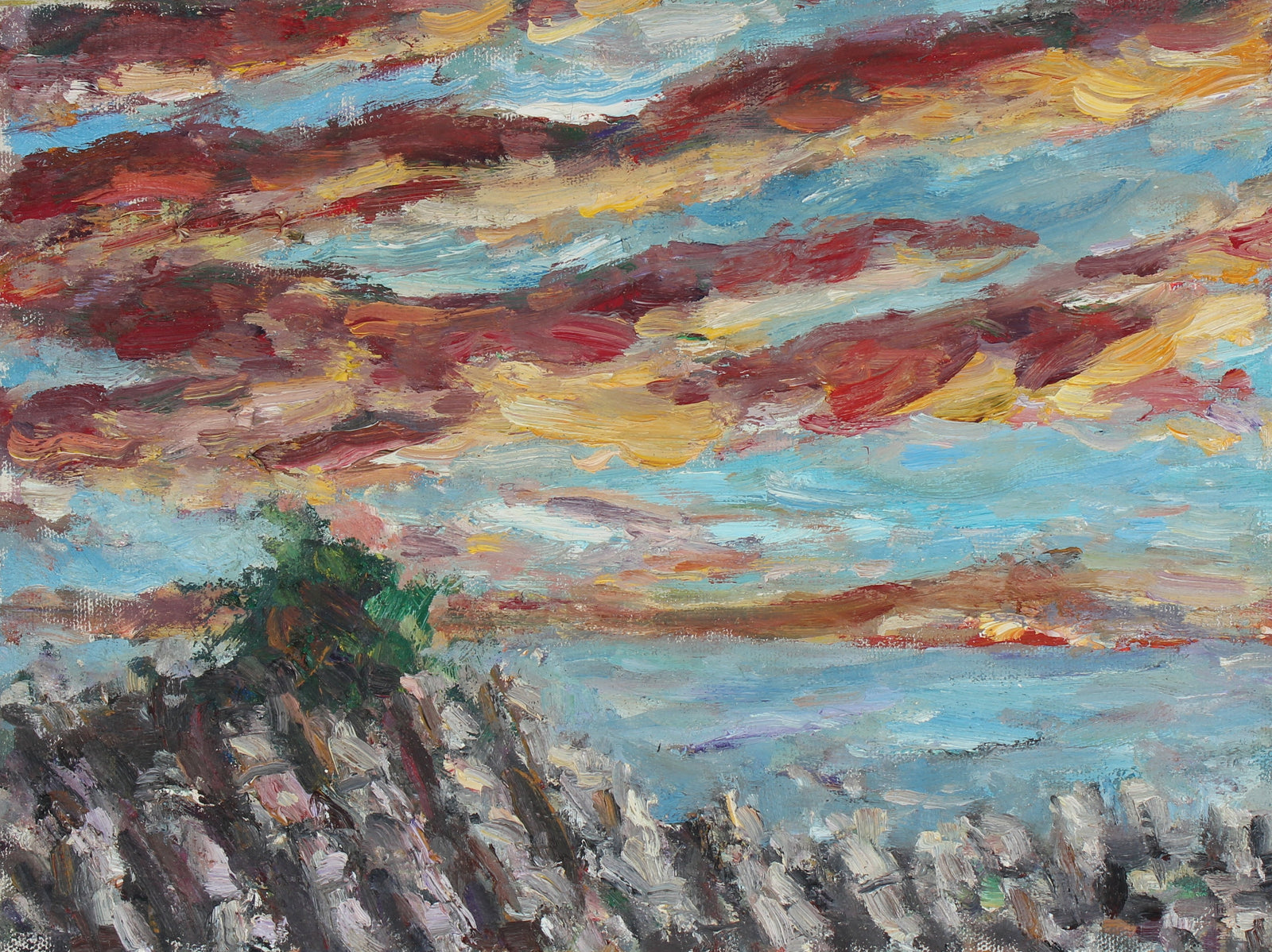 California Hilltop at Sunset<br>2004 Oil<br><br>#95499