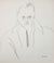 Monochromatic Portrait Drawing <br>Late 1950's Graphite <br><br>#A4208