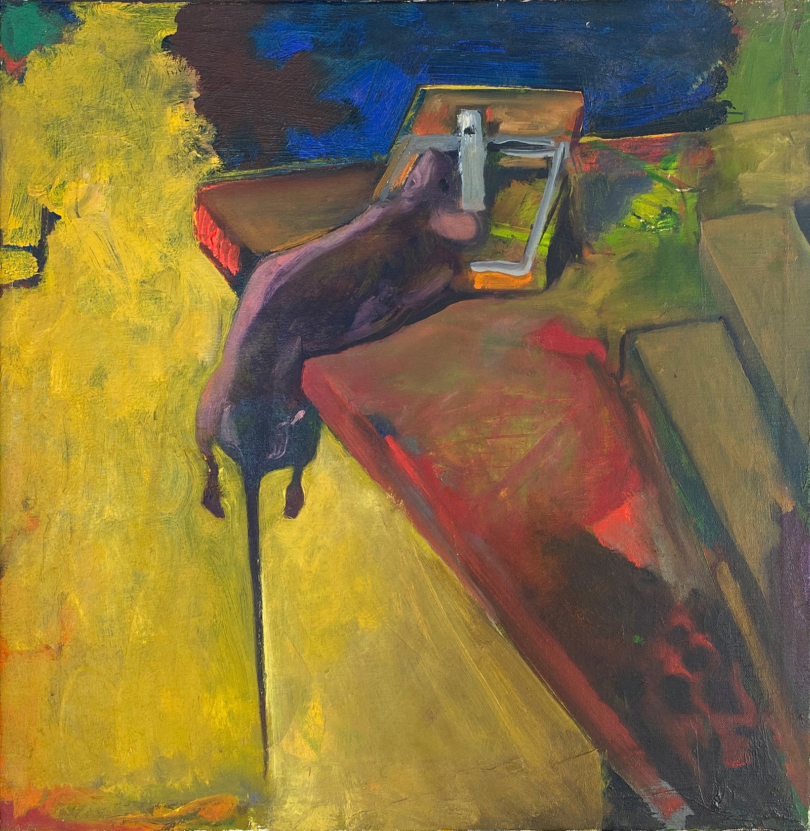 <I>Dead Mouse</I> <br>1972 Oil on Canvas <br><br>#Z0002