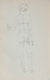 Standing Nude Figure <br>1950-60s Graphite <br><br>#0370