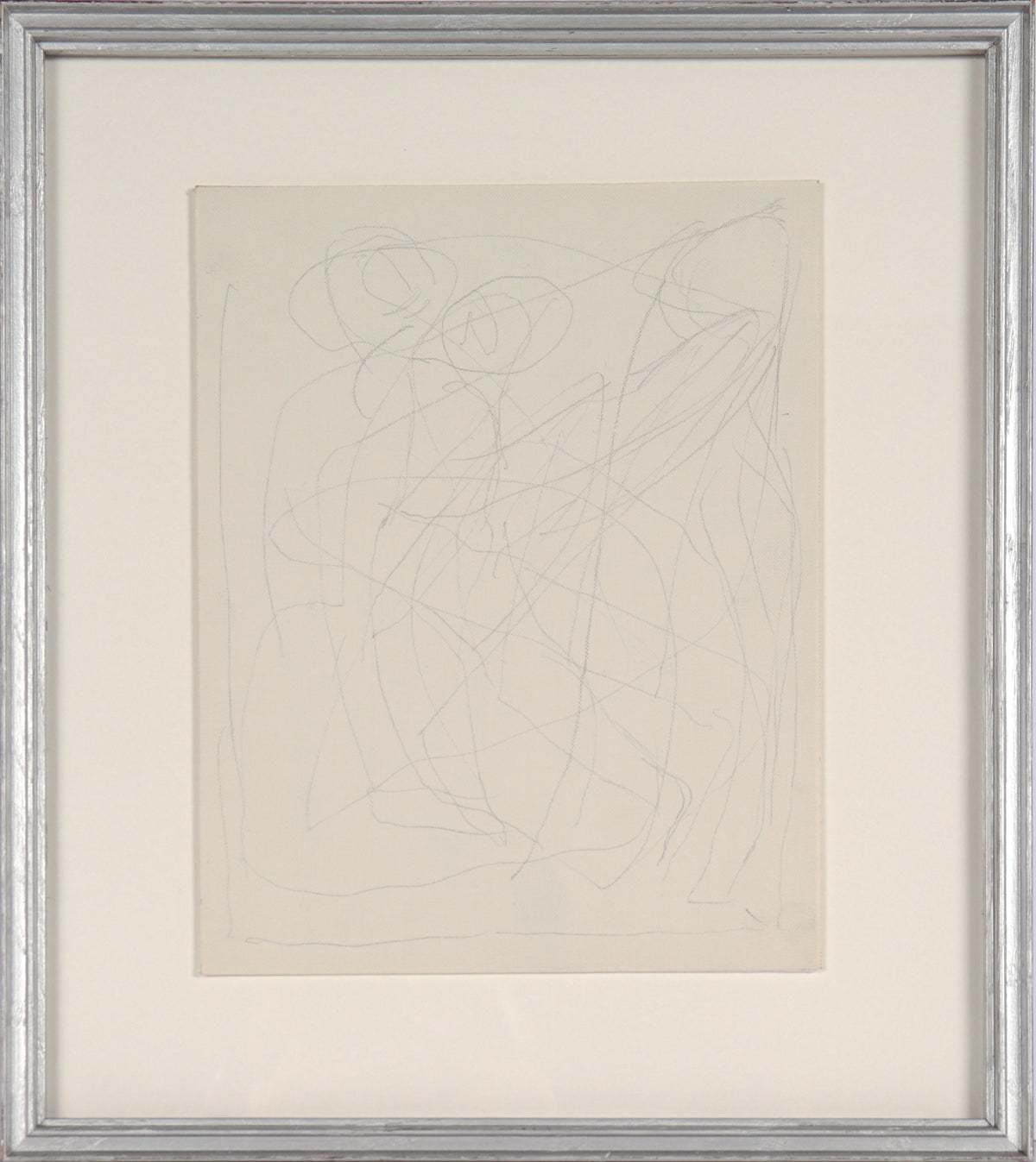 Abstracted Figurative Grouping&lt;br&gt;Graphite on Canvas Paper&lt;br&gt;&lt;br&gt;#13469