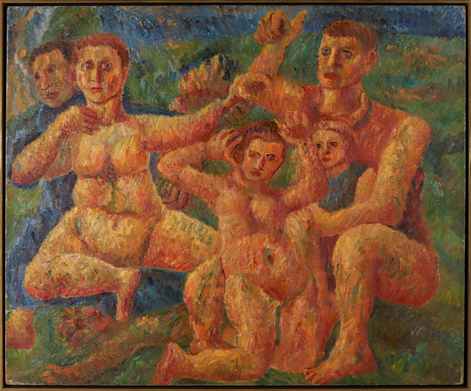 <i>After the Battle</i> <br>1940 Expressionist Oil <br><br>#14009